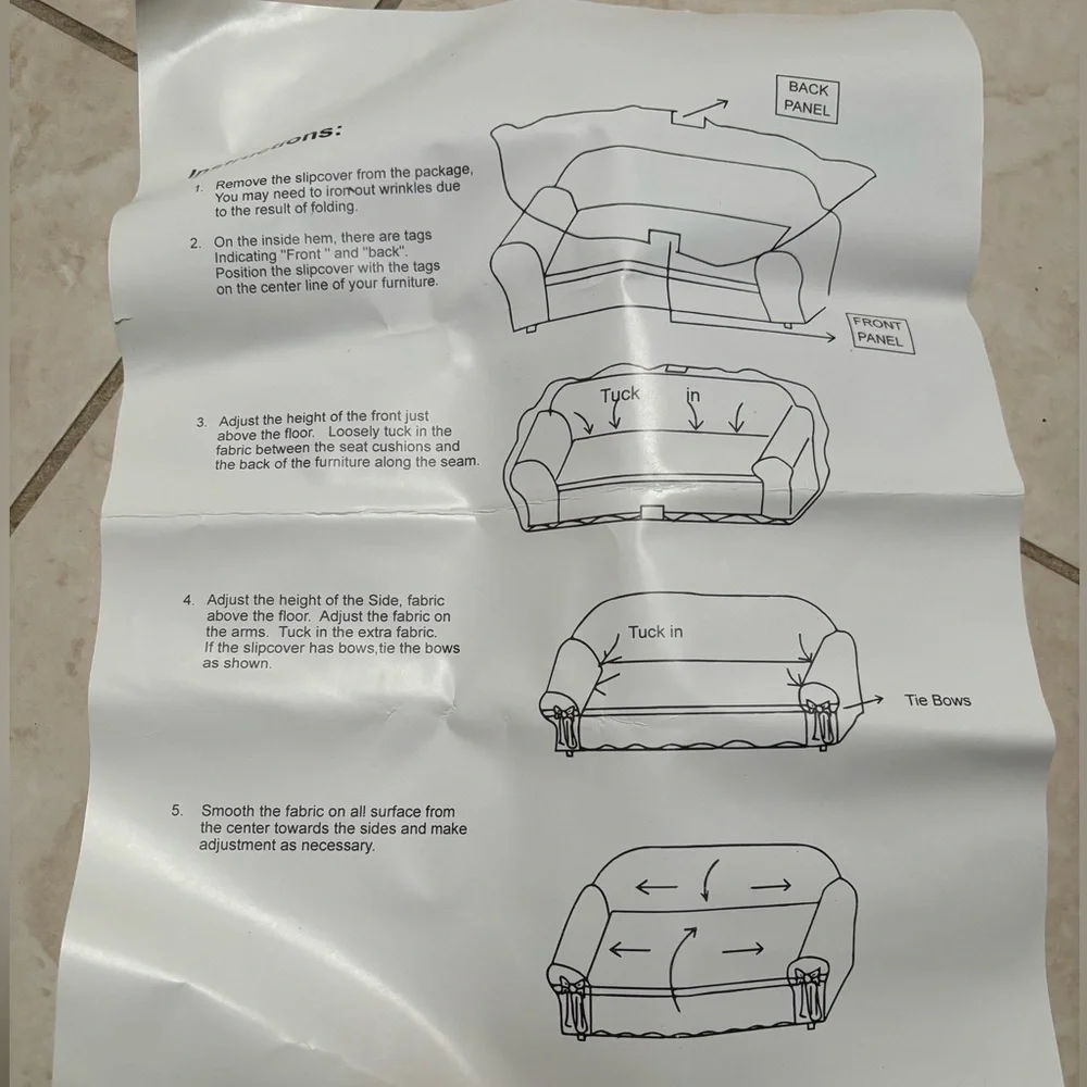 Armchair slipcover
